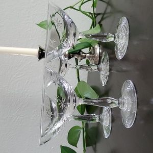 MCM C.G Quartzex noritake crystal glass Wine/Cocktail Glasses Set of 4